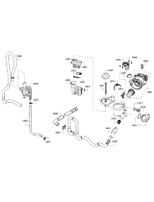 Pump parts for Bosch Dishwasher SHE3ARF2UC/08 from AppliancePartsPros.com