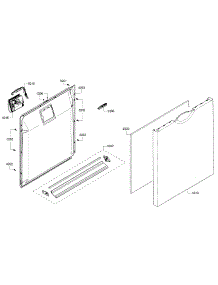 Door parts for Bosch Dishwasher SHE3AR55UC/20 from AppliancePartsPros.com