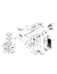 Evaporator  /  Icemaker parts for Bosch Refrigerator B20CS81SNS/01 from AppliancePartsPros.com
