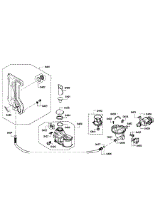 Pump Assembly parts for Bosch Dishwasher SPX5ES55UC/01 from AppliancePartsPros.com