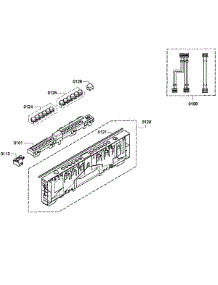 Front Panel parts for Bosch Dishwasher SPX5ES55UC/04 from AppliancePartsPros.com