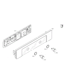 Control Panel parts for Bosch Wall Oven HBN3450UC/10 from AppliancePartsPros.com