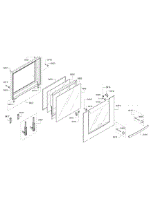 Door Assembly parts for Bosch Wall Oven HBN3450UC/10 from AppliancePartsPros.com