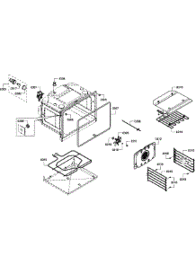 Oven Upper parts for Bosch Wall Oven HBL3560UC/09 from AppliancePartsPros.com