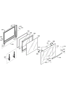 Door Lower parts for Bosch Wall Oven HBL3560UC/09 from AppliancePartsPros.com