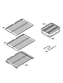 Shelfs parts for Bosch Wall Oven HBL8450UC/11 from AppliancePartsPros.com