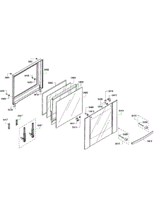 Door Upper parts for Bosch Wall Oven HBN3550UC/10 from AppliancePartsPros.com