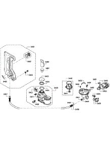 Pump Assembly parts for Bosch Dishwasher SPX5ES55UC/04 from AppliancePartsPros.com