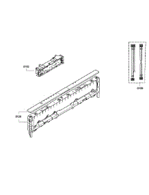Front Panel parts for Bosch Dishwasher SPE5ES55UC/04 from AppliancePartsPros.com
