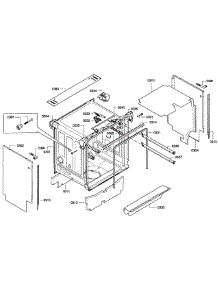 Cabinet parts for Bosch Dishwasher SPE5ES55UC/06 from AppliancePartsPros.com