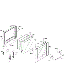 Door Upper parts for Bosch Wall Oven HBN3550UC/11 from AppliancePartsPros.com