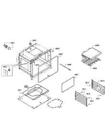 Oven Lower parts for Bosch Wall Oven HBN3550UC/11 from AppliancePartsPros.com