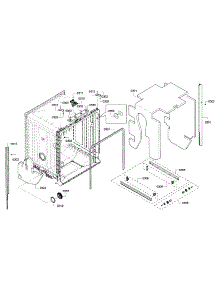 Frame parts for Bosch Dishwasher SHE3ARF2UC/06 from AppliancePartsPros.com