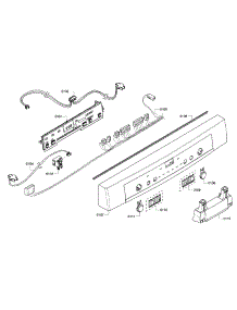 Control Panel parts for Bosch Dishwasher SHE3ARF6UC/06 from AppliancePartsPros.com