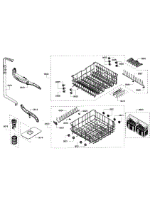 Rack Assembly parts for Bosch Dishwasher SHE3ARF6UC/06 from AppliancePartsPros.com
