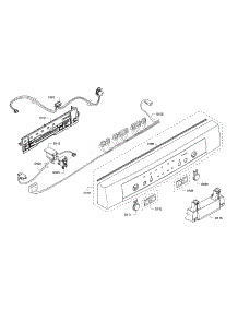Control Panel parts for Bosch Dishwasher SHE3AR56UC/17 from AppliancePartsPros.com