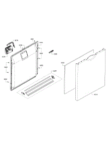 Door parts for Bosch Dishwasher SHE3AR56UC/20 from AppliancePartsPros.com