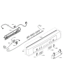 Control Panel parts for Bosch Dishwasher SHE3AR56UC/18 from AppliancePartsPros.com