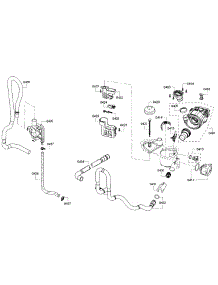 Sump parts for Bosch Dishwasher SHE3AR56UC/18 from AppliancePartsPros.com