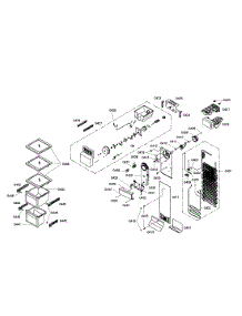Evaporator  /  Icemaker parts for Bosch Refrigerator B20CS51SNS/01 from AppliancePartsPros.com