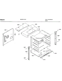 Frame parts for Bosch Wall Oven HBL5451UC/02 from AppliancePartsPros.com