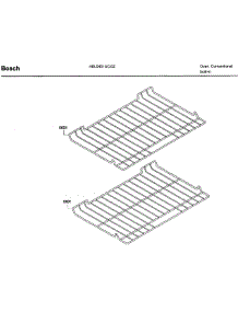 Rack parts for Bosch Wall Oven HBL5451UC/02 from AppliancePartsPros.com
