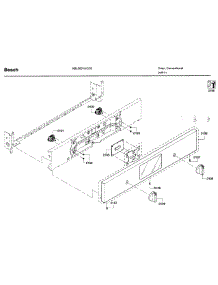Control Panel parts for Bosch Wall Oven HBL5651UC/03 from AppliancePartsPros.com