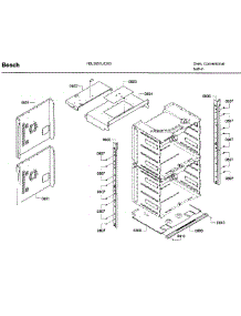Frame parts for Bosch Wall Oven HBL5651UC/03 from AppliancePartsPros.com