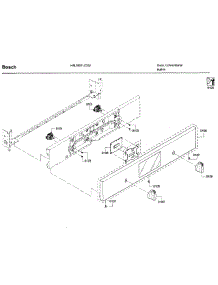 Control Panel parts for Bosch Wall Oven HBL5551UC/02 from AppliancePartsPros.com
