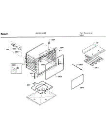 Cavity 2 parts for Bosch Wall Oven HBL5551UC/02 from AppliancePartsPros.com