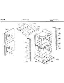 Frame parts for Bosch Wall Oven HBL5551UC/02 from AppliancePartsPros.com