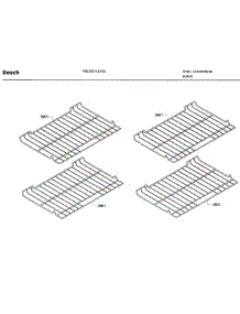 Rack parts for Bosch Wall Oven HBL5551UC/02 from AppliancePartsPros.com