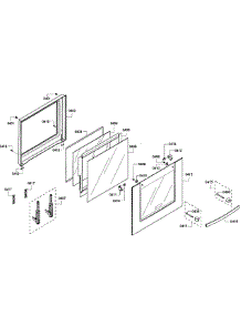 Door Assembly parts for Bosch Wall Oven HBN5450UC/06 from AppliancePartsPros.com