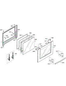 Door Assembly parts for Bosch Wall Oven HBL8450UC/09 from AppliancePartsPros.com