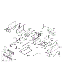 Compressor parts for Bosch Freezer B24ID80NLP/01 from AppliancePartsPros.com