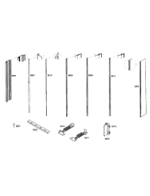Molding parts for Bosch Freezer B18ID80NRP/01 from AppliancePartsPros.com
