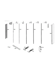 Molding parts for Bosch Freezer B18ID80NLP/01 from AppliancePartsPros.com