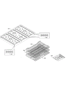 Shelfs  /  Grates parts for Bosch Range HGI8054UC/02 from AppliancePartsPros.com
