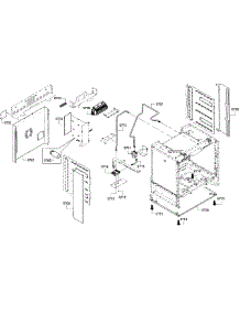Frame parts for Bosch Range HGIP054UC/01 from AppliancePartsPros.com