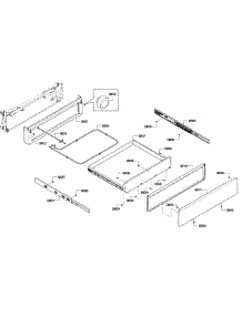 Drawer Asy parts for Bosch Range HGIP054UC/01 from AppliancePartsPros.com