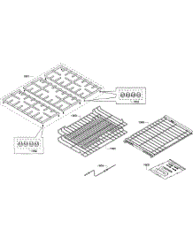 Rack Asy parts for Bosch Range HGIP054UC/02 from AppliancePartsPros.com