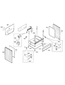 Frame parts for Bosch Range HEI7052U/06 from AppliancePartsPros.com