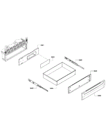 Drawer parts for Bosch Range HEI7052U/06 from AppliancePartsPros.com