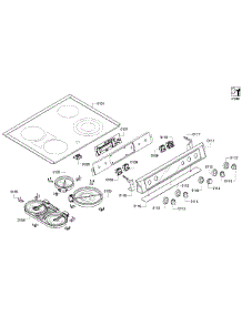 Cooktop parts for Bosch Range HEI7052U/08 from AppliancePartsPros.com