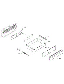 Drawer parts for Bosch Range HEI7052U/08 from AppliancePartsPros.com
