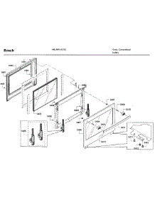 Door parts for Bosch Wall Oven HBL5651UC/02 from AppliancePartsPros.com