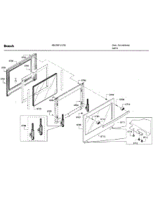 Door 2 parts for Bosch Wall Oven HBL5651UC/02 from AppliancePartsPros.com