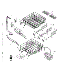 Racks parts for Bosch Dishwasher SHU4306 from AppliancePartsPros.com
