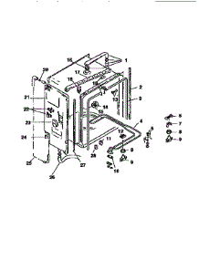 Inner Liner parts for Bosch Dishwasher SMU7052 from AppliancePartsPros.com
