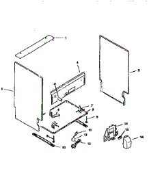 Frame parts for Bosch Dishwasher SMU7052 from AppliancePartsPros.com